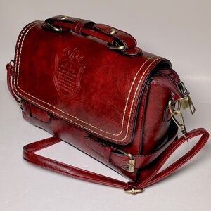 Vintage, synthetic leather, Tote Shoulder or cross body hand bag